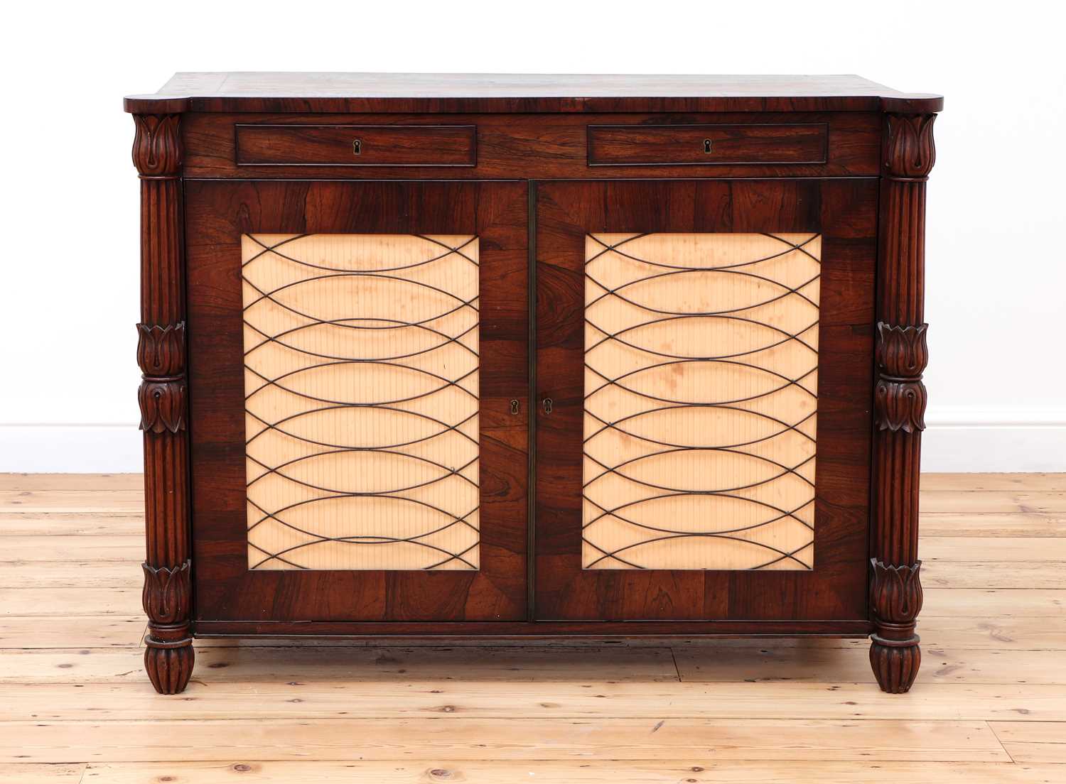 Lot 122 - A George IV rosewood collector's cabinet in the manner of Gillow