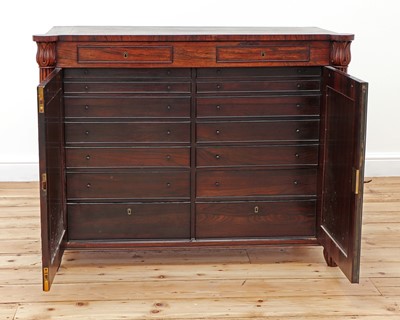 Lot 122 - A George IV rosewood collector's cabinet in the manner of Gillow
