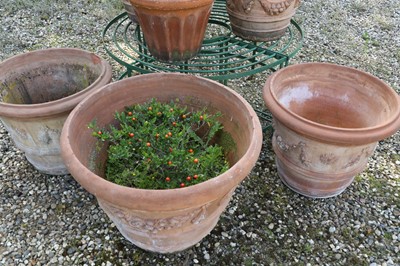 Lot 68 - A collection of terracotta garden pots