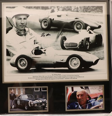 Lot 142 - A signed Sterling Moss print