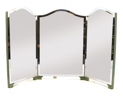 Lot 376 - A painted dressing table mirror