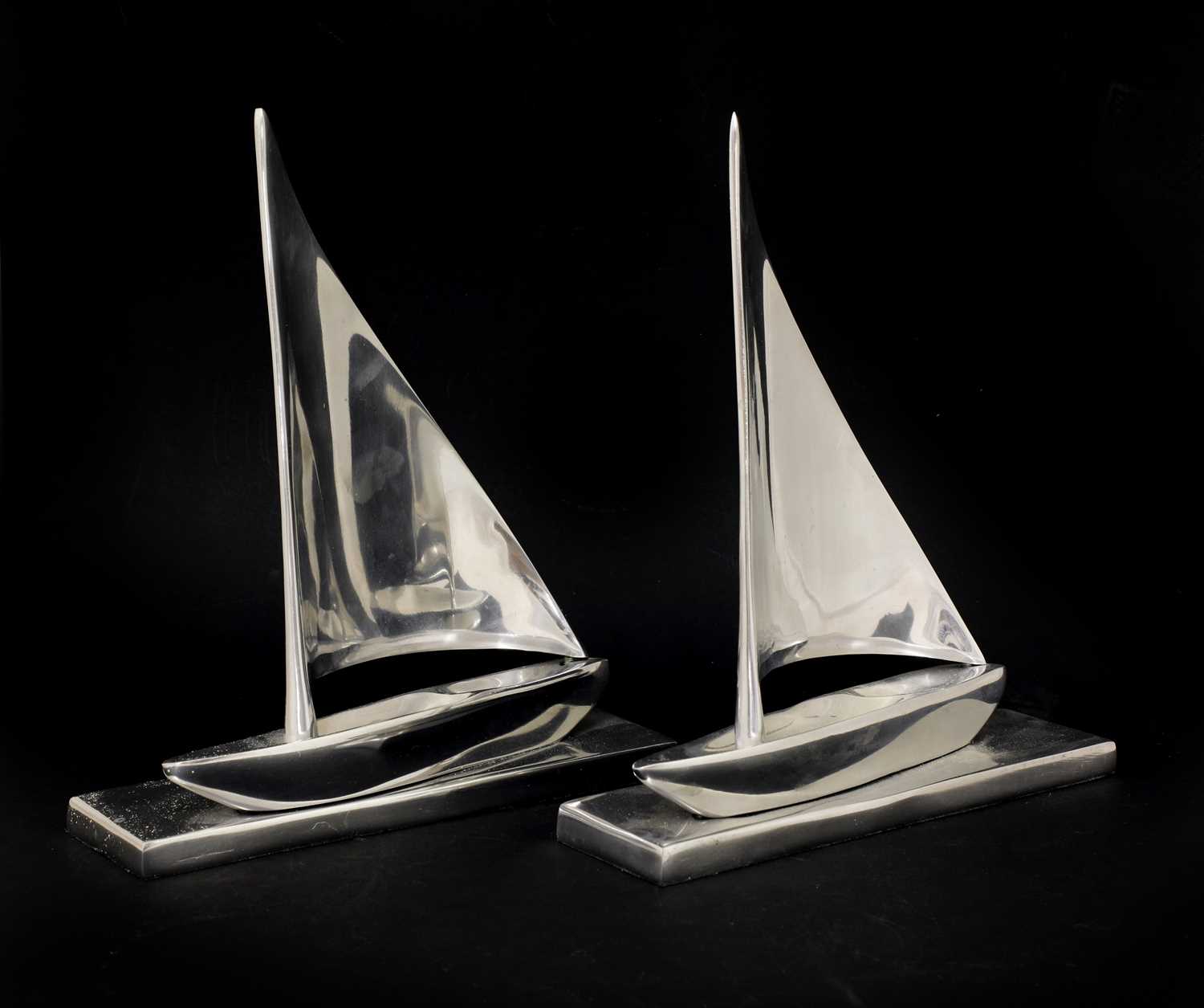 Lot 212 - Two chrome yachts