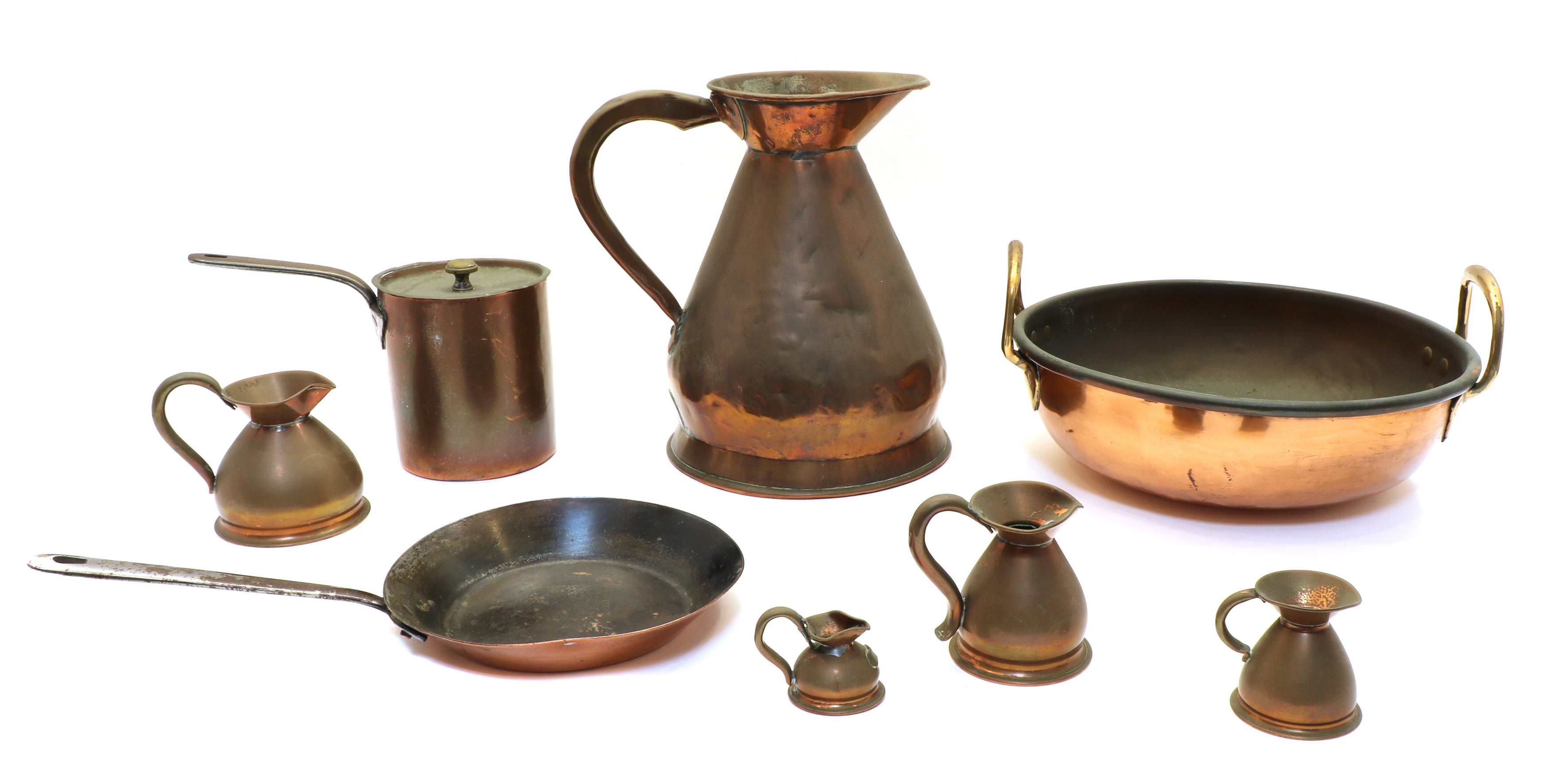 Lot 220 Copper items,