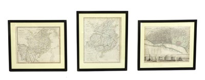 Lot 180 - A set of two old maps of China, China Birman Empire and Calcutta