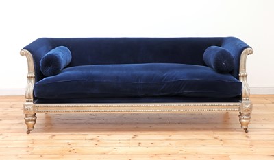 Lot 468 - A modern Regency-style sofa