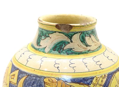 Lot 223 - An Italian 17th century style maiolica vase