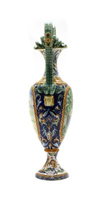 Lot 225 - A Cantagalli type maiolica urn vase