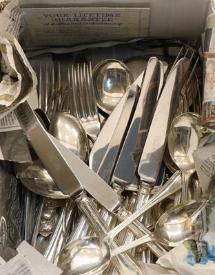 Lot 39 - A modern canteen of Jesmond pattern silver flatware for eight place settings