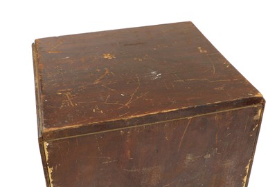 Lot 384 - A seven drawer pine workshop chest
