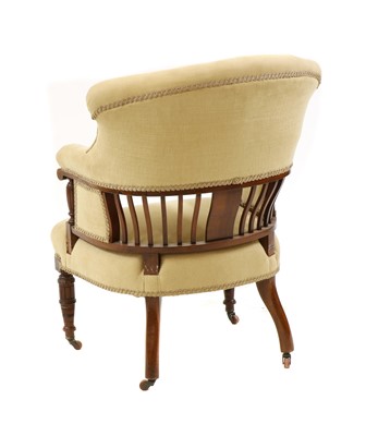 Lot 368 - A calico upholstered armchair