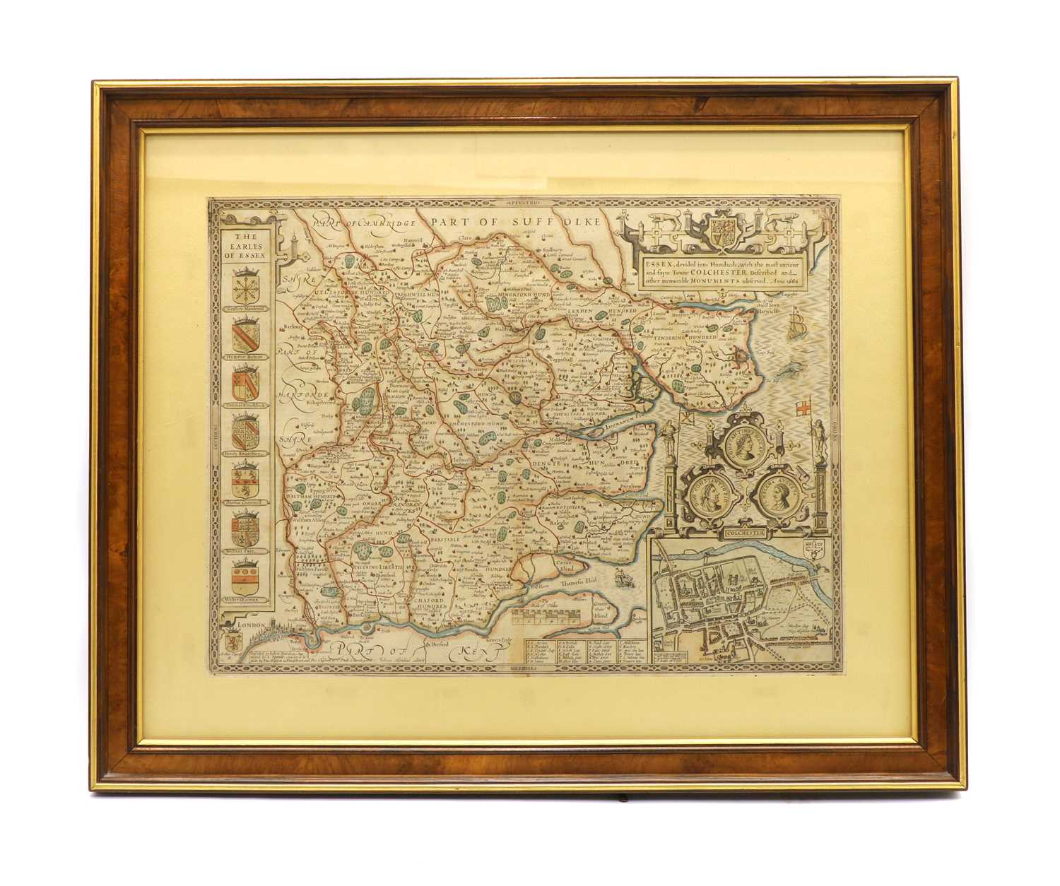 Lot 246 - A 17th century map of Essex, by Norden and Speede