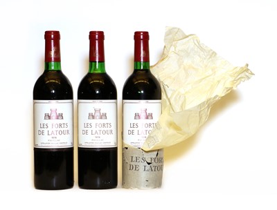 Lot 189 - Les Forts de Latour, Pauillac, 1978, three bottles