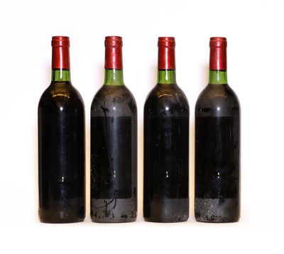 Lot 201 - Chateau Grand Puy Ducasse, 5eme Cru Classe, Pauillac, 1980 four bottles, labels missing