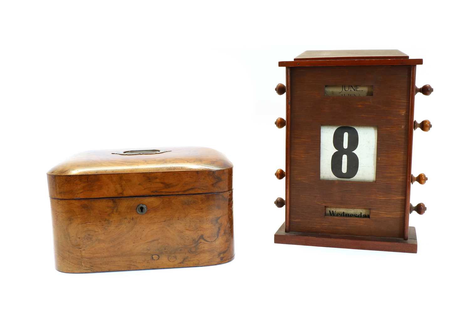 Lot 159 - A Victorian walnut work box