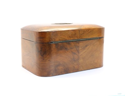 Lot 159 - A Victorian walnut work box