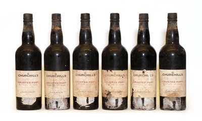 Lot 336 - Churchills, Crusted Port, 1988, six bottles