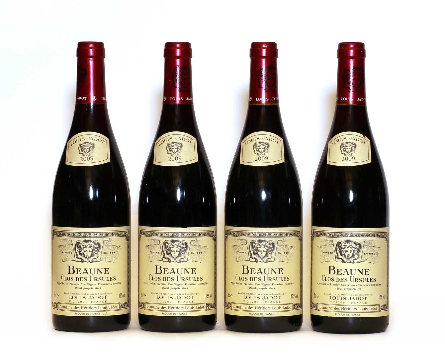 Lot 73 - Beaune, 1er Cru, Clos des Ursules, Les Vignes Franche, Domaine des Heritiers, 2009, four bottles