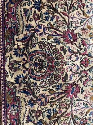 Lot 569 - A Persian silk prayer rug