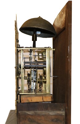 Lot 355 - An oak longcase clock by R. Norman, Poole