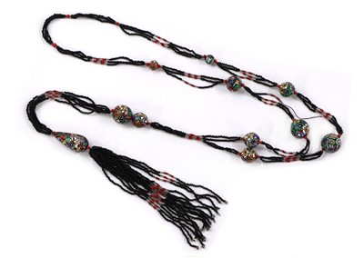 Lot 1451 - A millefiori bead necklace