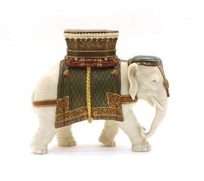Lot 98 - A Hadley's Worcester porcelain Elephant