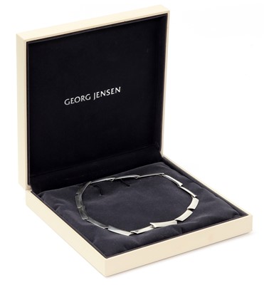 Lot 261 - A sterling silver necklace, by Georg Jensen