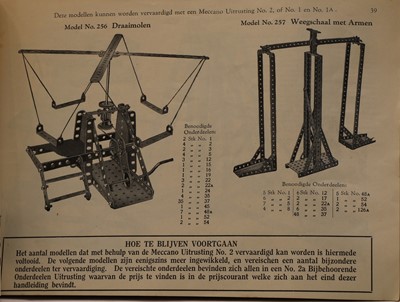 Lot 254 - Meccano, including Aeroplane Constructor Instructions For Outfit No. 2