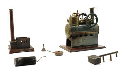 Lot 210 - A live steam tinplate stationary engine
