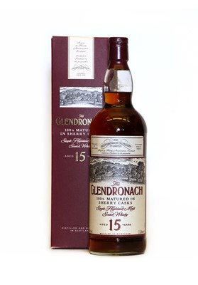 Lot 395 - The Glendronach, Single Highland Malt Scotch Whisky, Aged 15 Years, 1 litre, one bottle (boxed)