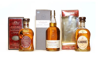 Lot 396 - Assorted Scotch Whisky: Cardhu, Single Highland Malt, 12 Years Old, 1 bottle and 2 various others