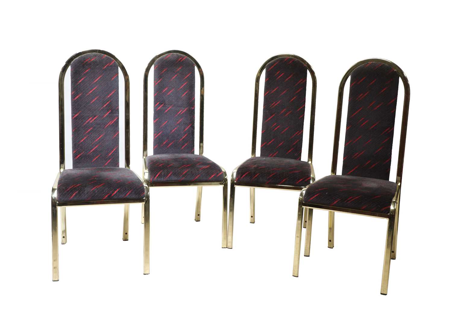 Lot 248 - A set of four Art Deco-style dining chairs,