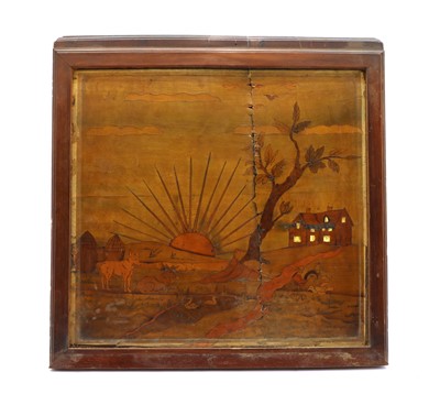 Lot 236 - An 18th century marquetry panel