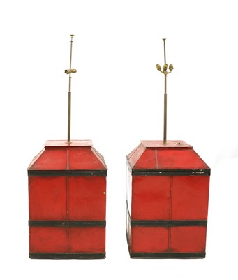 Lot 89 - Two painted tin containers