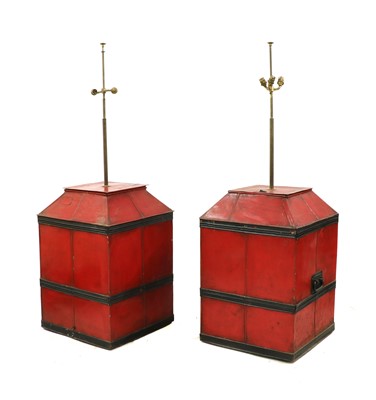Lot 89 - Two painted tin containers