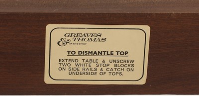 Lot 477 - A Greaves & Thomas mahogany sideboard