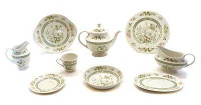 Lot 311 - A Royal Doulton Tonkin pattern tea and dinner service