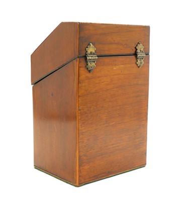 Lot 2 - A George III mahogany knife box