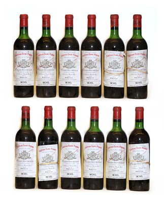Lot 211 - Chateau Saint Pierre, 4eme Cru Classe, St Julien, 1970, twelve bottles