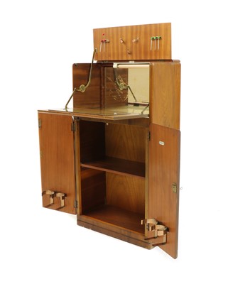 Lot 257 - An Art Deco walnut cocktail cabinet