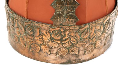 Lot 84 - A large Arts and Crafts copper ceiling light