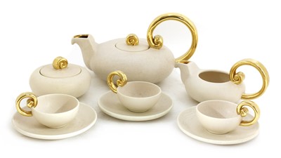 Lot 164 - A Vallauris earthenware tea service