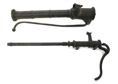 Lot 280 - Two Victorian iron water pumps