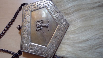 Lot 84 - A Scottish silver mounted sporran