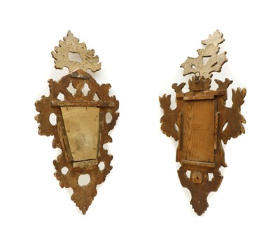 Lot 306 - Two similar giltwood wall mirrors