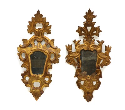 Lot 306 - Two similar giltwood wall mirrors