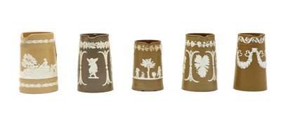 Lot 304 - Five stoneware jugs