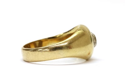 Lot 1017 - A late Victorian gold single stone diamond ring