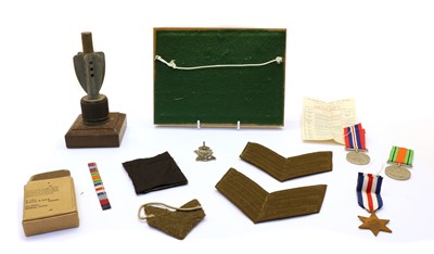 Lot 124 - A collection of Second World War medals and ephemera