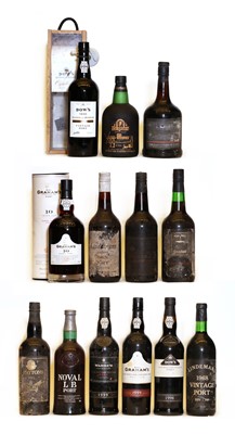 Lot 347 - Assorted Vintage Port: Lindemans, Bin 3740, Australia, 1968, one bottle and 12 various others