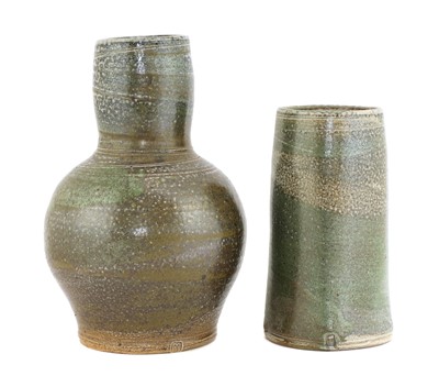 Lot 189 - Micki Schloessingk (b.1949), two stoneware vases